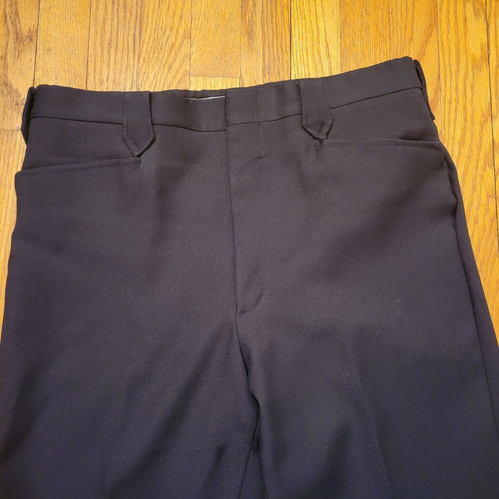 Mesquite Niver 34x31 Western Dress Pants Black Pearl Snap Vintage USA Rockabilly - Picture 2 of 7